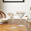 Clear Hammered Cocktail Glasses - Sister.ly Drinkware