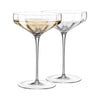Opulent Angled Coupe Cocktail Glasses, Set of 4 - Sister.ly Drinkware