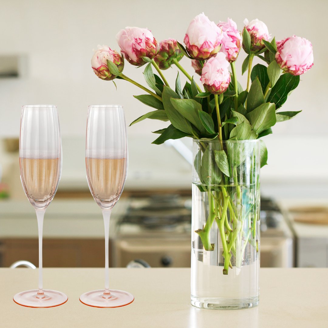 Pink Champagne Flutes - Sister.ly Drinkware