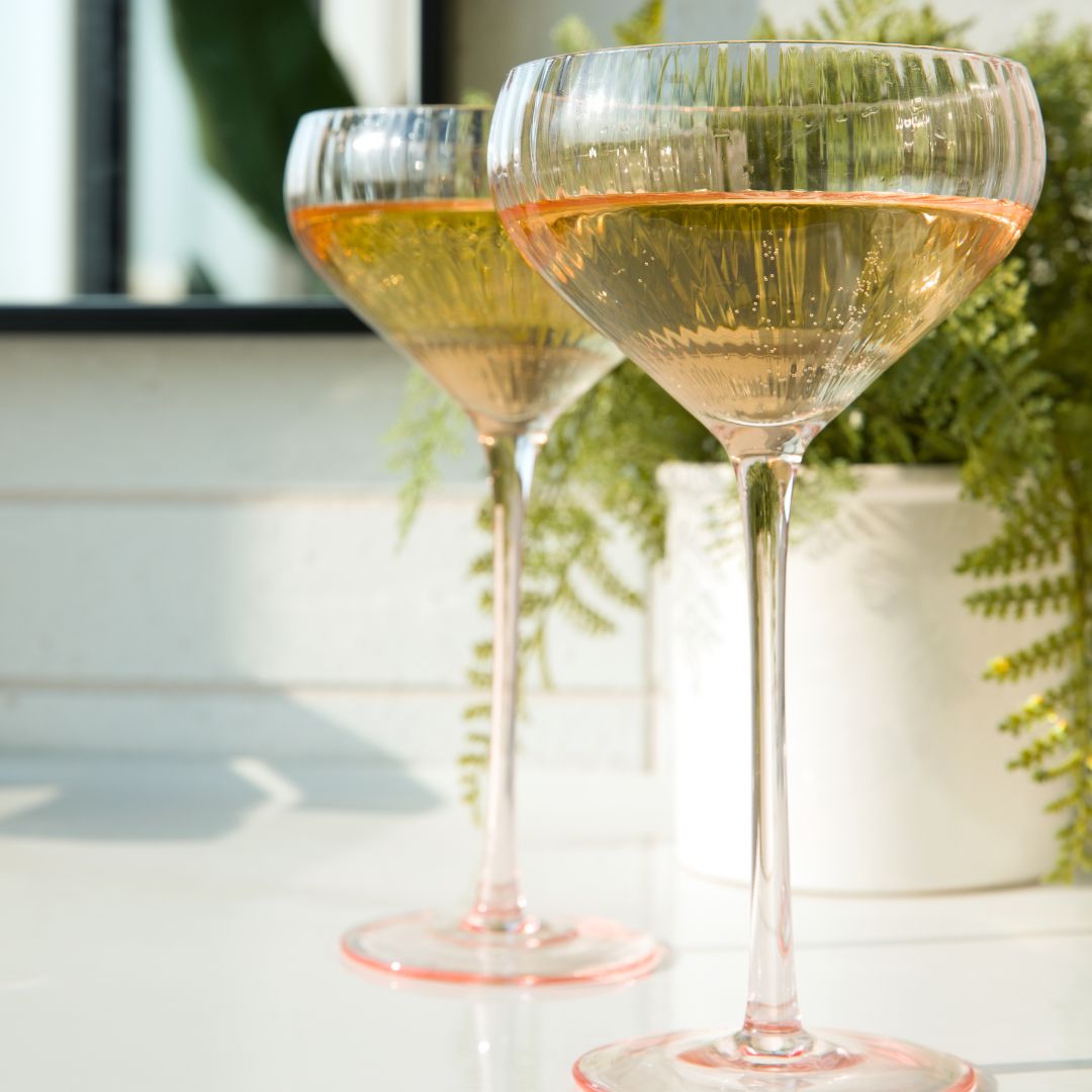 Pink Coupe Glasses - Sister.ly Drinkware
