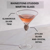 Rhinestone Studded Martini Glasses - Sister.ly Drinkware