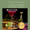 Clear Hammered Cocktail Glasses - Sister.ly Drinkware