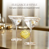 Clear Hammered Cocktail Glasses - Sister.ly Drinkware
