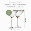 Clear Hammered Cocktail Glasses - Sister.ly Drinkware