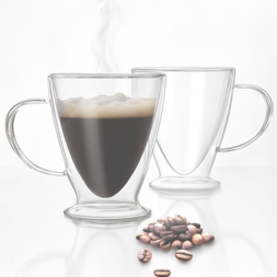 Clear Insulated Double Wall Glass Cup Set - Sister.ly Drinkware