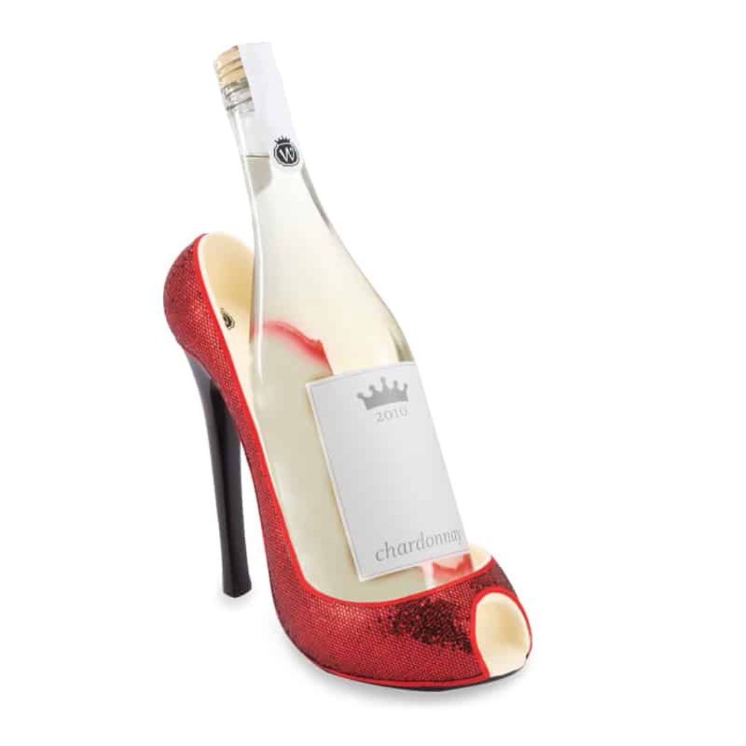 High Heel Red Glitter Bottle Holder - Sister.ly Drinkware