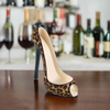 High Heel Leopard Print Wine Bottle Holder - Sister.ly Drinkware