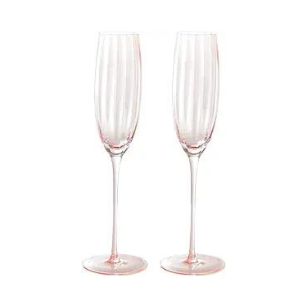 Pink Champagne Flutes - Sister.ly Drinkware