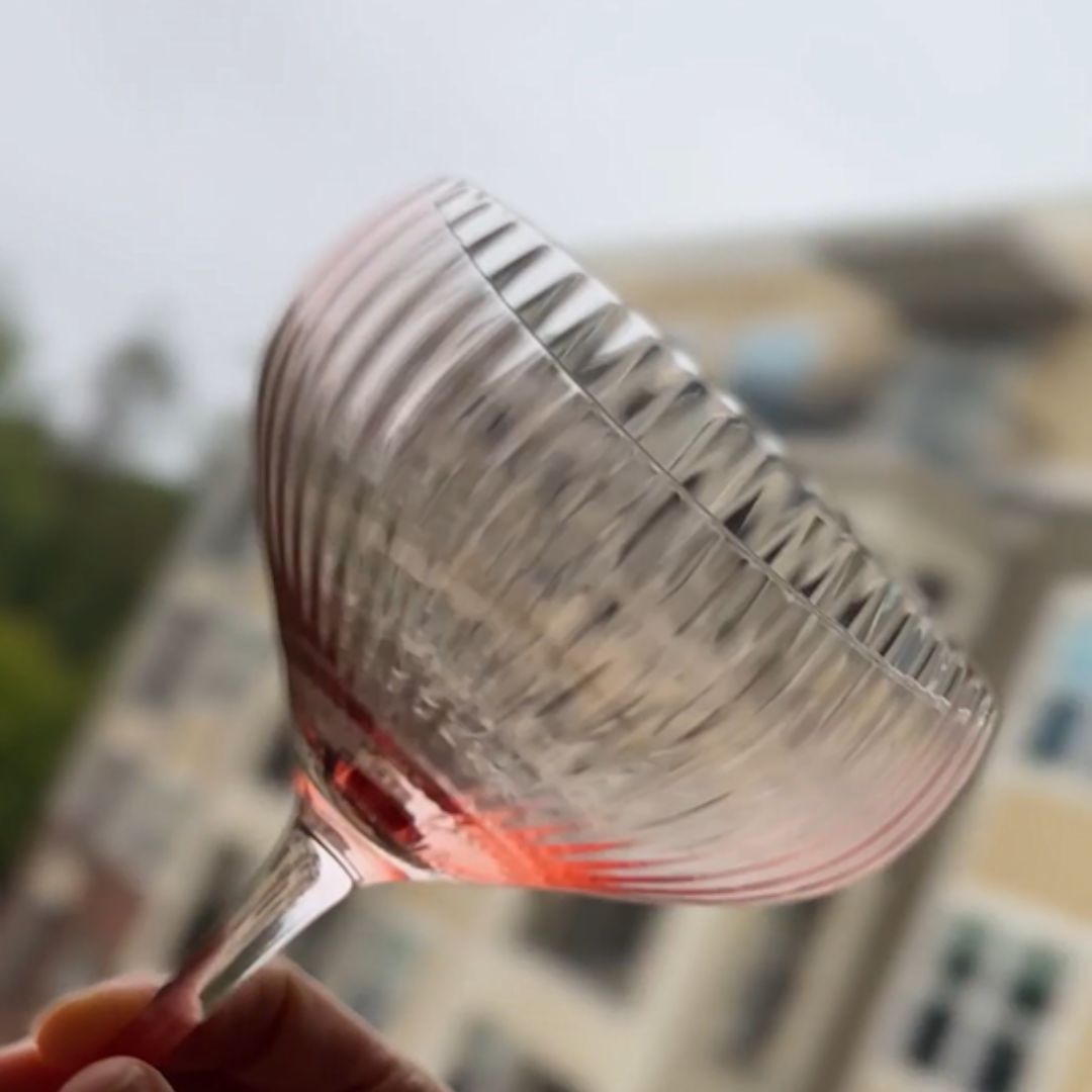 Pink Coupe Glasses - Sister.ly Drinkware