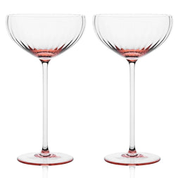 Pink Coupe Glasses - Sister.ly Drinkware