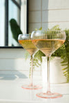 Pink Coupe Glasses - Sister.ly Drinkware