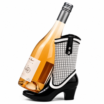 COWBOY BOOT BOTTLE HOLDER, DISCO, GLITTER