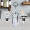 Silver Glitter Corkscrew and Wine Stopper Set - Sister.ly Drinkware