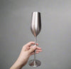 Silver Unbreakable Stainless Steel Champagne Flutes, Set of 2 - Sister.ly Drinkware
